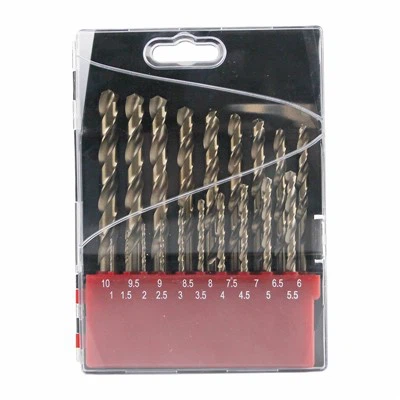 Juego de brocas helicoidales HSS M35 de 19 piezas